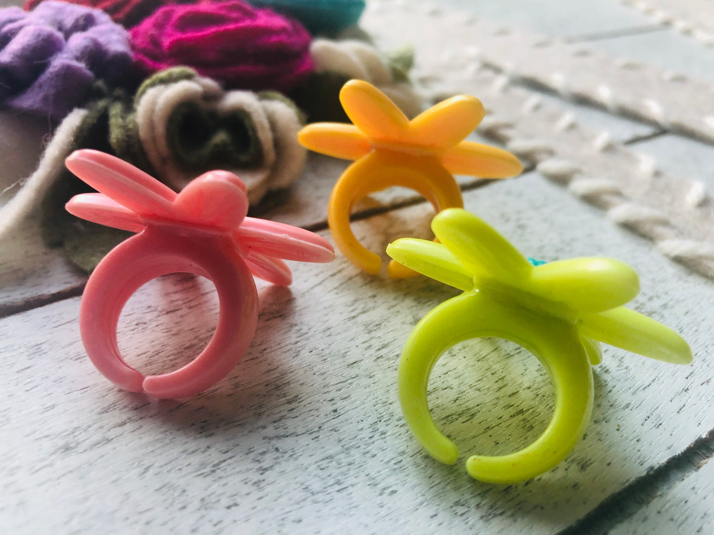 Vintage Flower Rings