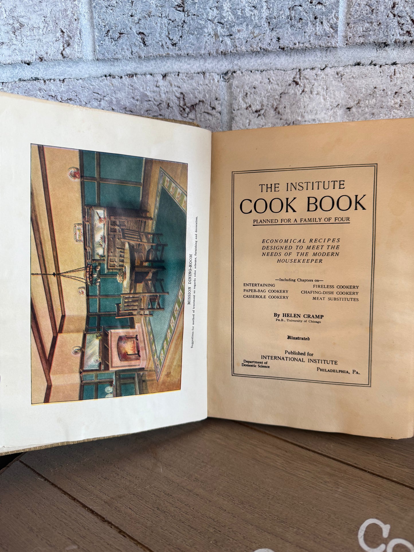 The Institute Cook Book